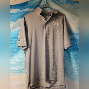 Nike Dri-fit Striped Mens golf polo Size Large MacKenzie Cup 2022